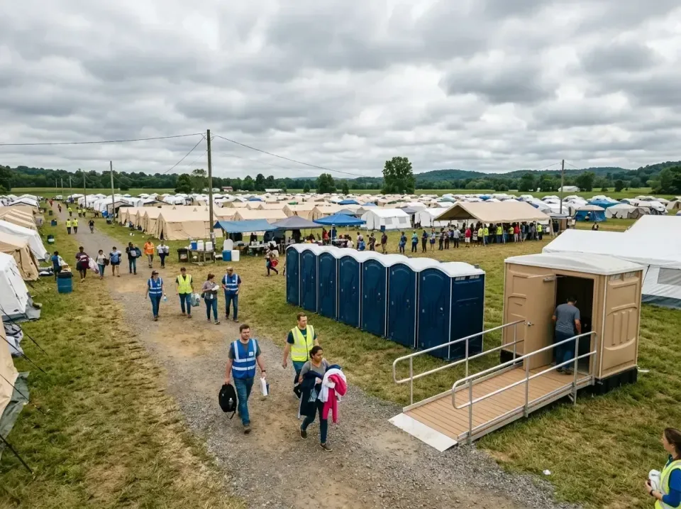 disaster-relief-camp-restrooms-010 — frequently asked questions, Dumpster & Portable Bathrooms Rental in Herriman, UT